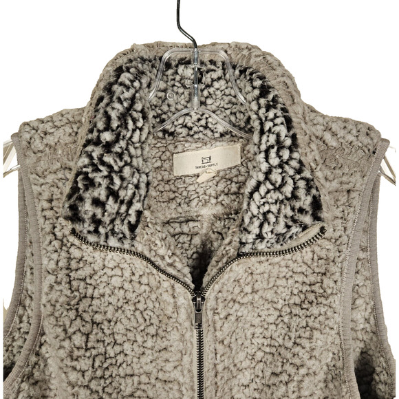 Thread And Supply Sherpa Arctic Vest Size XSmall Fleece Full Zip Pockets Outdoor - Picture 6 of 16